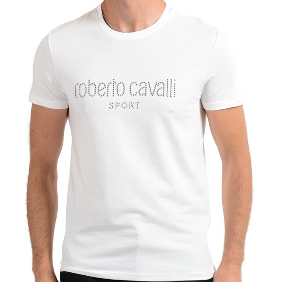 men's white stretch t shirt